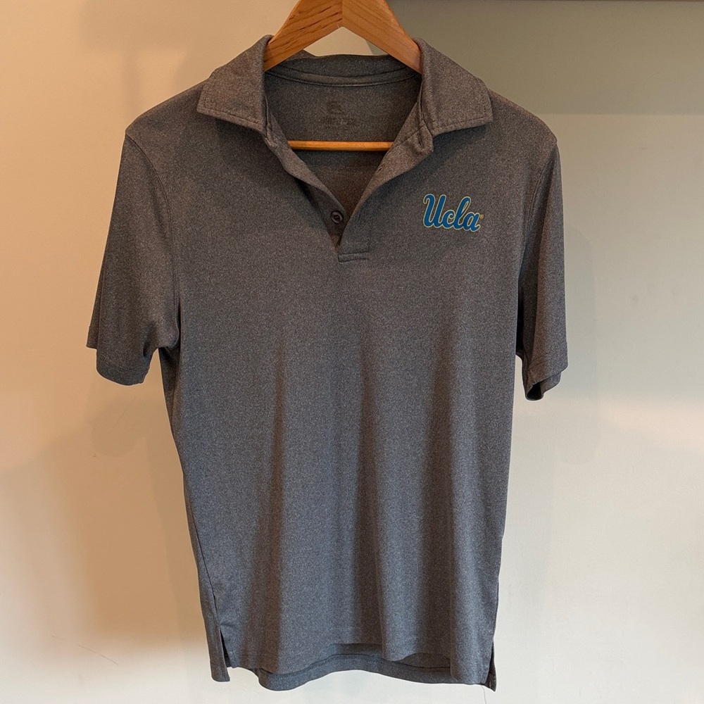 UCLA, small, Gray Polo Shirt for Men